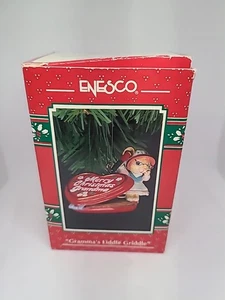 Enesco piccola griglia della nonna ornamento topo natale vintage 1993 - Foto 1 di 9