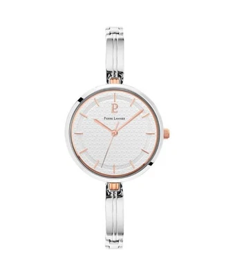 PIERRE LANNIER Mujer Analógico Cuarzo Informal Reloj Clásico Vestido Esfera Blanca Impermeable Foto 1 de 4