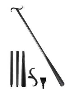 2 In 1 Long Shoe Horn For Seniors, Shoe Horn Long Handle For Seniors W/ 34.6 ... - Picture 1 of 7