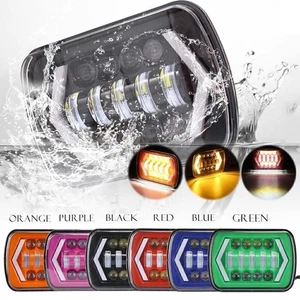 Faro intermitente LED 7x6" con conversión DRL apto para Jeep Cherokee XJ 1984-2001 - Imagen 1 de 36