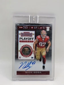 2019 Contenders Nick Bosa Playoff Ticket Variation 1 Of 1 White Box - Bild 1 von 2