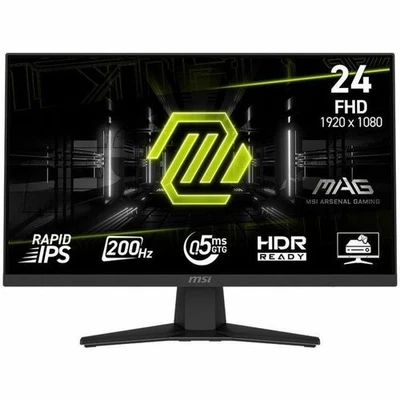 MSI MAG MAG 242F 24  Class Full HD Gaming LCD Monitor - 16:9 - Metallic Black - Image 1 of 4