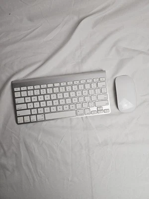 Apple Wireless  combo Keyboard  A1314 and Magic Mouse  A1296 - Image 1 of 4