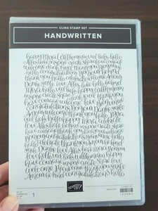 Juego de sellos adhesivos STAMPIN UP fondo manuscrito 152063 - Imagen 1 de 3