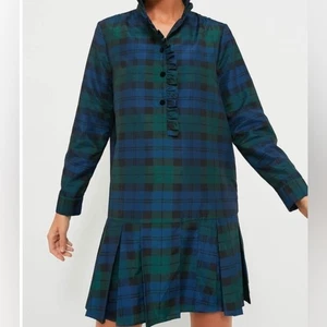 Tuckernuck Blackwatch Plaid Tate Mini Hemd Kleid Gr. XXXL Grün Blau Schwarz - Bild 1 von 9