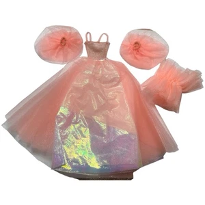 Vtg Mattel1989 *Dance Magic* Barbie Peach Fashion #7394 Skirt-Sleeves-Leotard - Picture 1 of 9