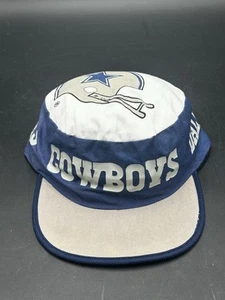 Vintage Dallas Cowboys Painter Hat 1980's NFL Football Headwear VTG Blue Silver - Picture 1 of 5