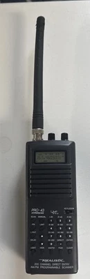 Realistic Pro-43 Hyperscan Programmable Scanner 200-Channel Police Radio –TESTED - Image 1 of 3