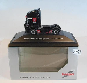 Herpa 1/87 Renault Premium tractor OptiRacer IAA 2010 EMBALAJE ORIGINAL #3803 - Imagen 1 de 1