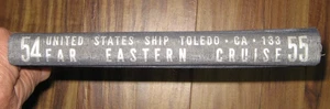 1954-55 USS Toledo CA-133 Cruise Book Navy Cruisebook - Imagen 1 de 15