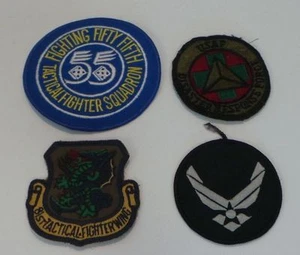MILITARIA: JUEGO DE 4 PARCHES DE LA FUERZA AÉREA DE EE. UU. (USADO) ...... REF: C119 - Imagen 1 de 3