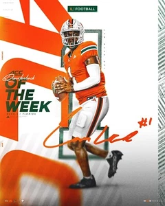 Foto de fútbol americano Cam Ward Player Collage Miami Hurricanes 8x10 NCAA - Imagen 1 de 1