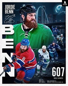 Jordie Benn Retiro Collage Estrellas Canadiens Canucks 8x10 NHL Hockey Foto - Imagen 1 de 1
