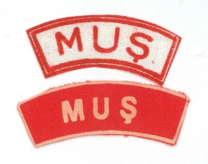 OLD SCOUTS OF TURKEY - TURKIYE MUS SCOUT COUNCIL SHOULDER PATCH (2 VAR) - Picture 1 of 2