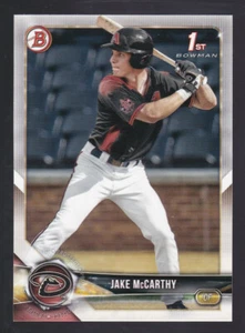 Bowman Draft 2018 #BD-94 Jake McCarthy Arizona Diamondbacks 1st Bowman - Imagen 1 de 4