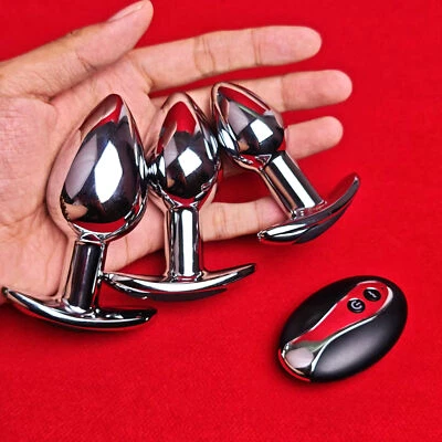 Fernbedienung Anal Vibrator Anal Plug Prostata Massager Edelstahl Sexspielzeug💕 - Bild 1 von 4