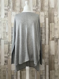 H&m grau Feinstrick lose Lange Pullover Größe L
