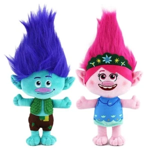 BRAND NEW DREAMWORKS 12 INCH TROLLS BAND TOGETHER SOFT PLUSH TOY VIVA POPPY UK - Foto 1 di 8