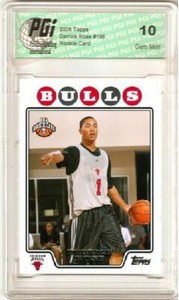 Derrick Rose 2008-09 Topps Bulls Rookie Card PGI 10