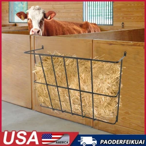 Livestock Hay Feeder Wall Mounted Goat Grain Feeder Livestock Hay Rack - Picture 1 of 14