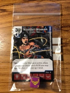 WONDER WOMAN Trinity War Dice Masters TW 5/11 PROMO + 1 DICE ENGLISH  - Picture 1 of 1