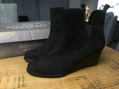 BOTAS NEGRAS MUJER ANNIKA 21193 SEARS ROEBUCK TALLA 7 1/2 MEDIANAS NUEVAS EN CAJA Foto 1 de 4