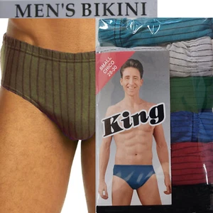 6 PK MEN'S BIKINI BRIEFS LOW RISE COTTON BREATHABLE UNDERWEAR - Picture 1 of 9
