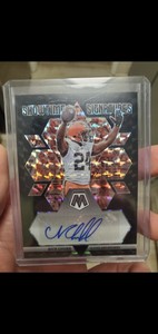 2023 Mosaic Showtime Signatures Nick Chubb True BLACK 1/1 AUTO