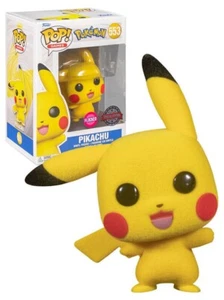 Funko Pop! Pokemon Pikachu #553 Flocked Exclusive - Picture 1 of 1
