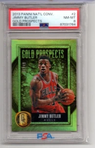 PSA 8 2013-14 Panini Gold Standard Prospects #2, Jimmy Butler RC/49, Miami Heat - Imagen 1 de 2