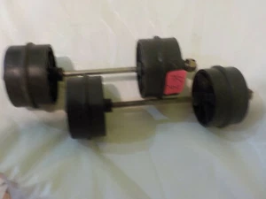 vintage tonka t6-trencher dozer set of 4 roller 2 nuts 2 axles for parts - Picture 1 of 4