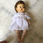 Vintage American Character Tiny Tears Doll Short Hair Rubber Body Working Eyes