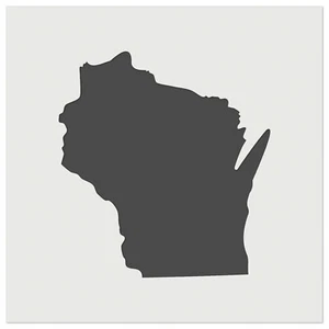 Wisconsin State Silhouette Wall Cookie DIY Craft Reusable Stencil - Picture 1 of 10