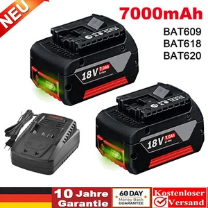 2X 7,0AH Für Bosch ProCORE 18V 5,0Ah BAT618 BAT609 Professional Akku / Ladegerät - Bild 1 von 20