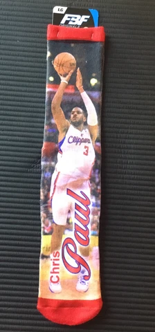 Chris Paul #3 LA Clippers NBA FBF Graphic Socks Large Sz 10-13 BNWTS Cover