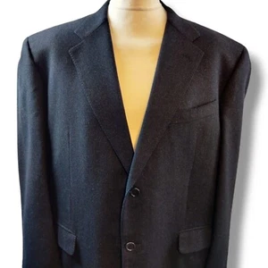 Satori Atelier Mens Luxurious Cashmere Blazer Jacket Size 54 Dark Navy 2 Button - Picture 1 of 15