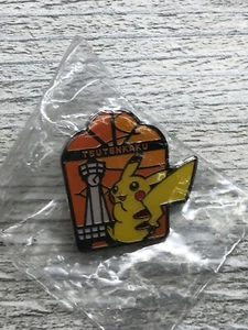Pokemon Center Pikachu Tsutenkaku sign 1" metal pin badge mini - Picture 1 of 2