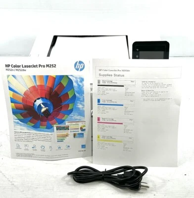 HP Color LaserJet Pro M252DW Laser Wireless Printer PAGE CT: 3k , Tested - Image 1 of 4