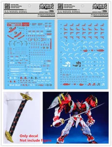 D.L Qualität Aufkleber Wasserpaste für 1/100 MG MB Red Frame Powered Red * - Bild 1 von 4