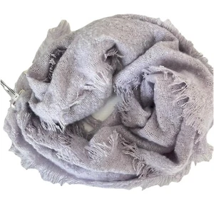 NWT Anthropologie Joyeux Boucle Bias Lightweight Soft Cut Scarf in Lilac Purple - Picture 1 of 5