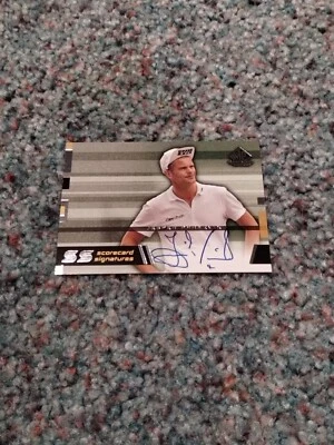 2003 Upper Deck SP Game Used Jesper Parnevik Auto Scorecard Signatures - Image 1 of 2