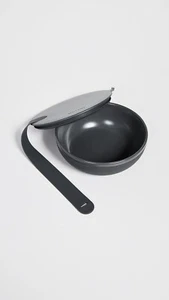 Porter Ceramic Bowl Lunch Container w/ Protective Non-slip Exterior, Charcoal - Picture 1 of 9