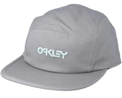 NWT  -  OAKLEY 5 Panel Cotton Adjustable Hat Cap   Stone Gray - Image 1 of 4