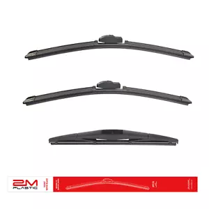 Front and Rear Windshield Wiper Blade For Jeep GRAND CHEROKEE L 2021-2022 Set 3 - Picture 1 of 7