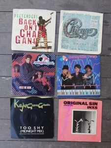 1980s 45 picture covers records 7 inch vinyl LOT Thompson Twins INXS KajaGooGoo - Picture 1 of 6