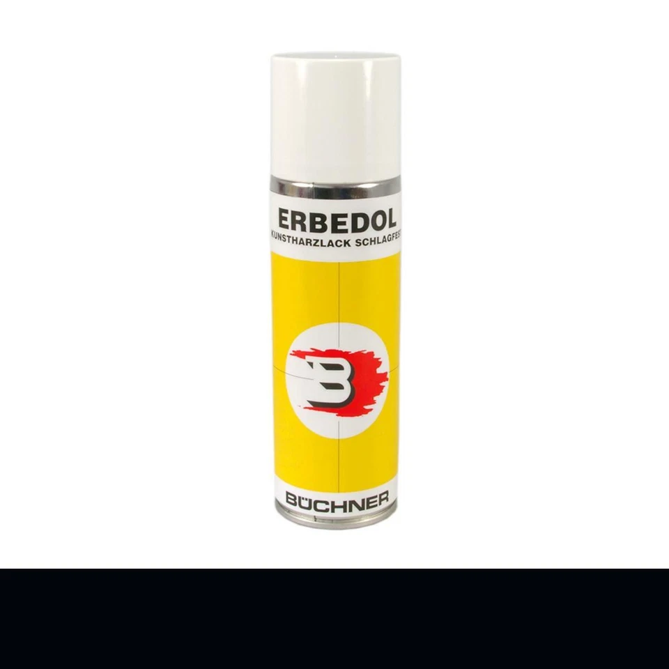 Büchner Erbedol Ral 9005 schwarz glänzend Sprüh Dose Farbe Kunstharzlack