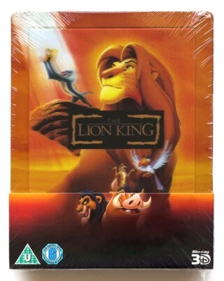 THE LION KING Blu-ray 3D + 2D Lenticular Steelbook - Disney UK Release - New - Image 1 of 4