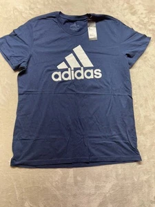 Adidas Amplifier T-Shirt Men's Size 2XL Navy Blue Short Sleeve CrewNeck Pullover - Picture 1 of 4