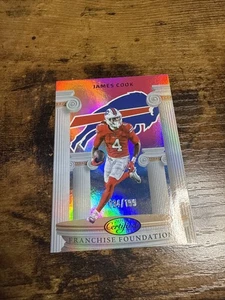 2025  Certified #FFO-JCK JAMES COOK Franchise Foundations Pink Mirror /199 Bills - Picture 1 of 4