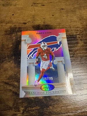 2025  Certified #FFO-JCK JAMES COOK Franchise Foundations Pink Mirror /199 Bills - Image 1 of 4